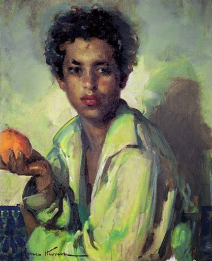 File:José Cruz Herrera - Moorish boy with an orange.png