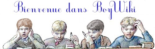 Collaborateurs de BoyWiki procédant à des recherches approfondies (d’après le dessin original “L’étude” de Gaston Goor)