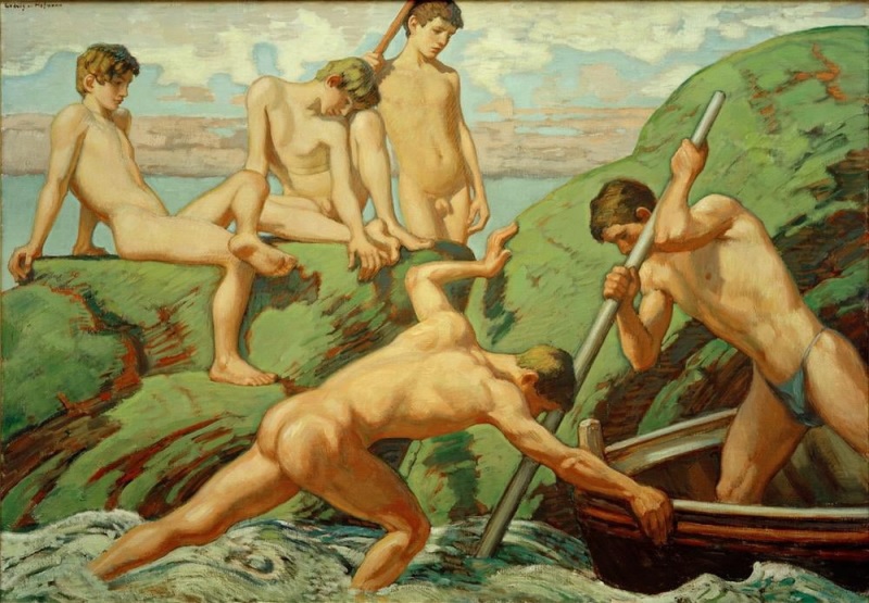 File:Ludwig von Hofmann - Naked Skippers (Fishermen) and Boys on Green Shores.jpg