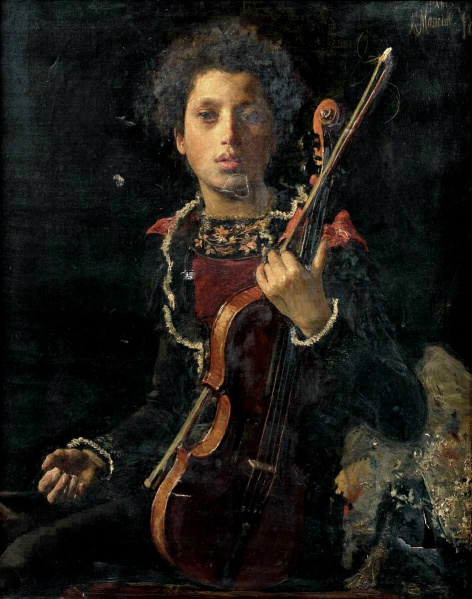 File:MANCINI Antonio 1878 Giovane violinista - Luigino Gianchetti 945x1200.jpg