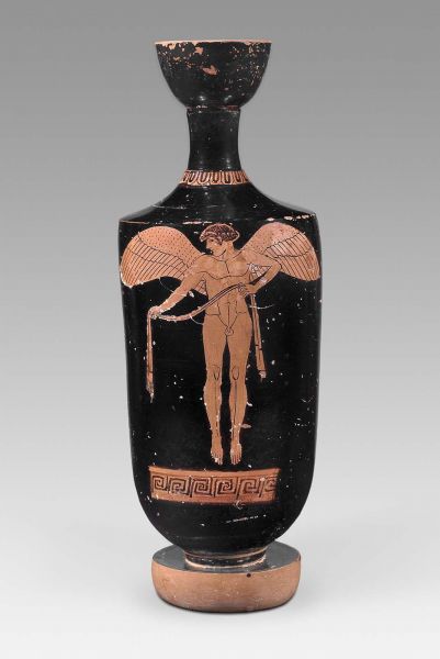 File:Oil flask (lekythos) with Eros carrying a victor's ribbon.jpg