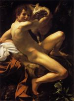 Thumbnail for File:CARAVAGGIO 1602 San Giovanni Battista giovane con un montone (Pinacoteca Capitolina) 1000x1362.jpg