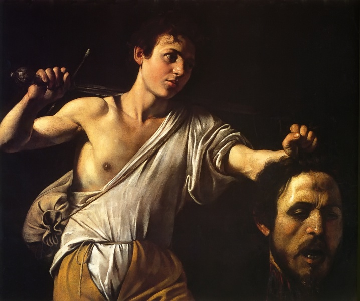 File:CARAVAGGIO 1607 Davide con la testa di Golia (Wien) 1050x877.jpg