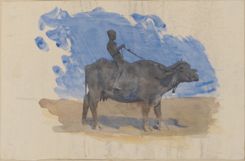 File:SARGENT John Singer 1879c Boy on water buffalo 2932x1919.jpg