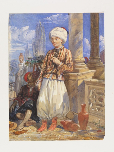 File:Possibly by Thomas Allom - Turkish Boy with Attendant.png