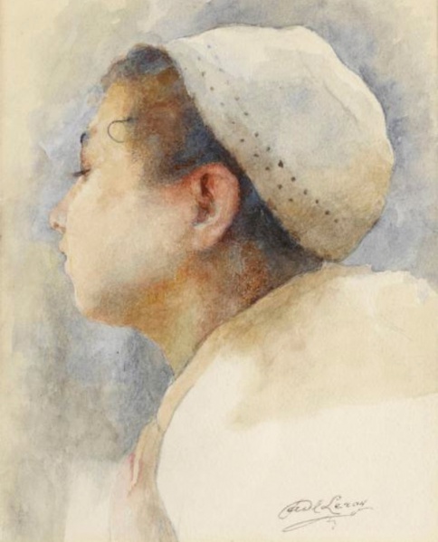 File:LEROY Paul Alexandre Alfred - Portrait de jeune Arabe 851x1054.jpg