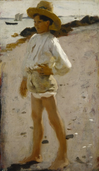 File:SARGENT John Singer 1877 Young boy on the beach 1553x2683.jpg