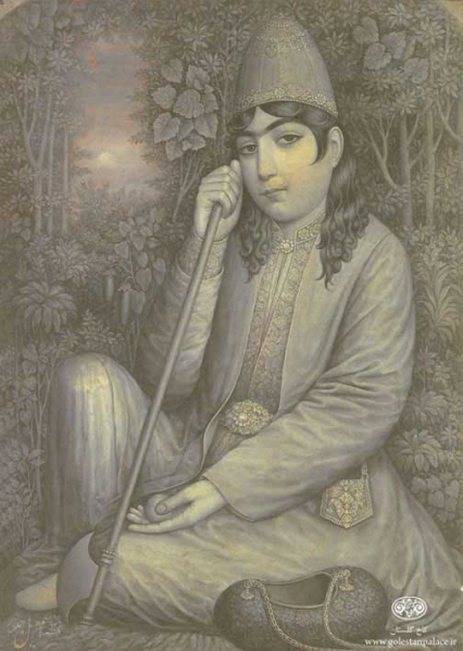 File:Isma'il Jalayir - Portrait of Nur 'Ali Shah as a young dervish.png