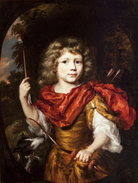 File:MAES Nicolaes 1674c Portret van een jongen met een boog en een hond 500x662.jpg