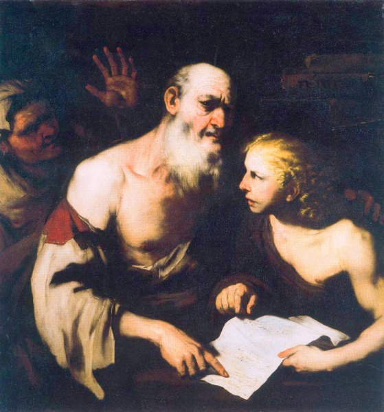 File:GIORDANO Luca 1663c Socrate con Alcibiade e Santippe 746x800.jpg