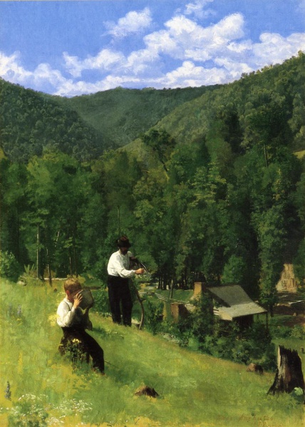 File:ANSHUTZ Thomas Pollock 1879 The farmer and his son at harvesting 829x1161.jpg