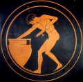 Thumbnail for File:ANTIPHON PAINTER -485c Boy filling a cup from a crater (Museum of Cycladic Art 781) 1378x1362.jpg
