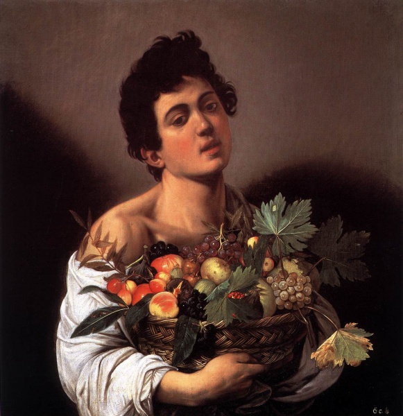 File:CARAVAGGIO 1594c Fanciullo con canestro di frutta 1094x1129.jpg