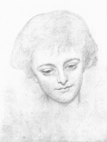File:LEIGHTON Frederic 1860 Study of head for 'Lieder ohne Worte' 715x950.jpg