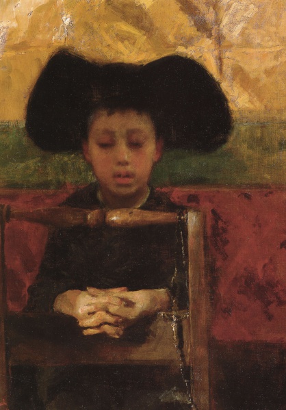 File:MANCINI Antonio 1873c Prevetariello in preghiera 1396x2000.jpg