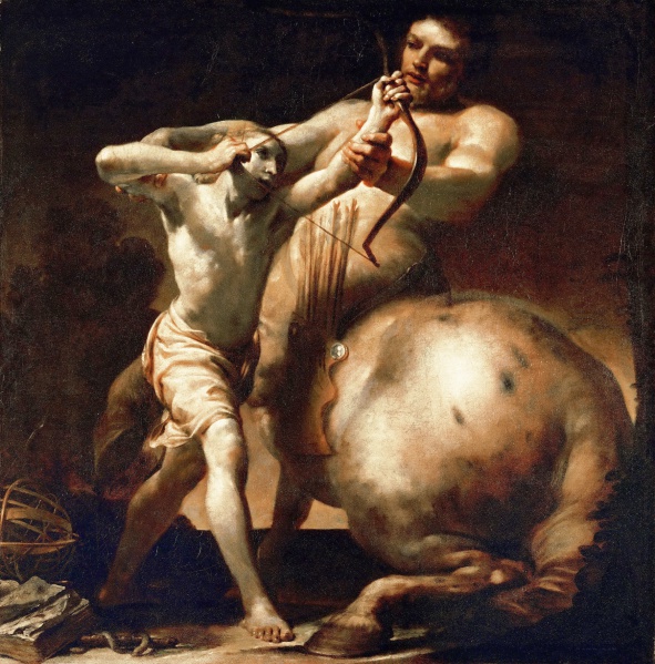File:CRESPI Giuseppe Maria 1698c Il centauro Chirone ed Achille 1745x1770.jpg