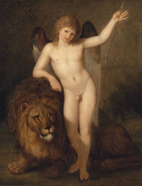 File:GAGNERAUX Bénigne 1791 Cupidon et le lion 2445x3200.jpg