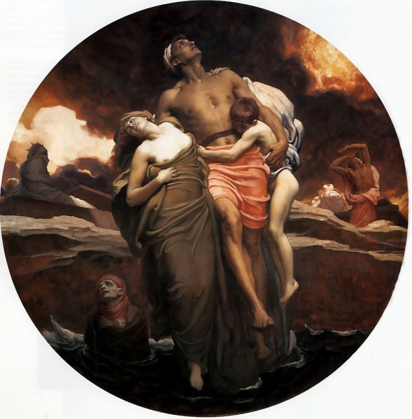 File:LEIGHTON Frederic 1891 And the sea gave up the dead which were in it 983x1000.jpg