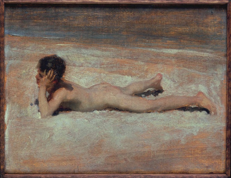 File:SARGENT John Singer 1878 A nude boy on a beach 1190x920.jpg