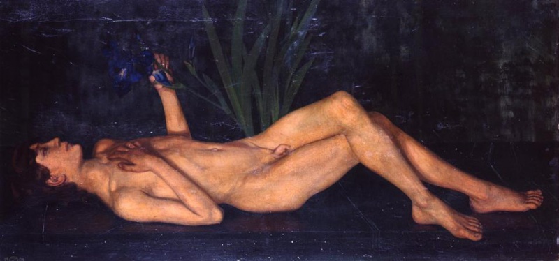 File:ZWINTSCHER Oskar 1904 Knabe und Lilie 955x447.jpg