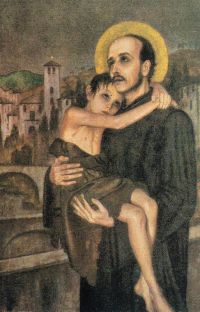 (España) - San Juan de Dios cargando a un niño delante de Granada 513x800.jpg