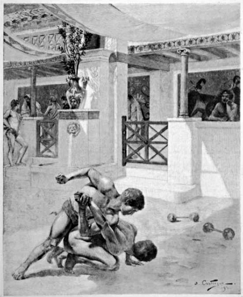 File:CASTAIGNE André 1894 The pancratium - Two boys wrestling 549x670.jpg